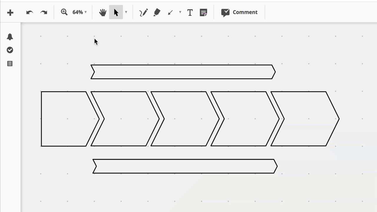 Adjusting shapes in Conceptboard gif