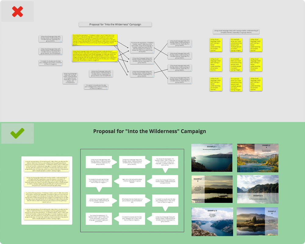 Reinforcing your point with visual language