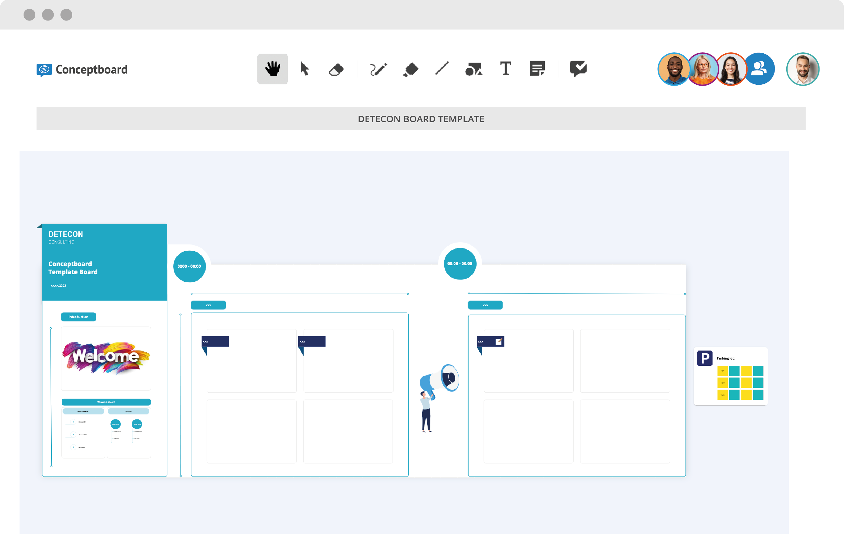 Selbst erstellte Vorlagen mit Conceptboard