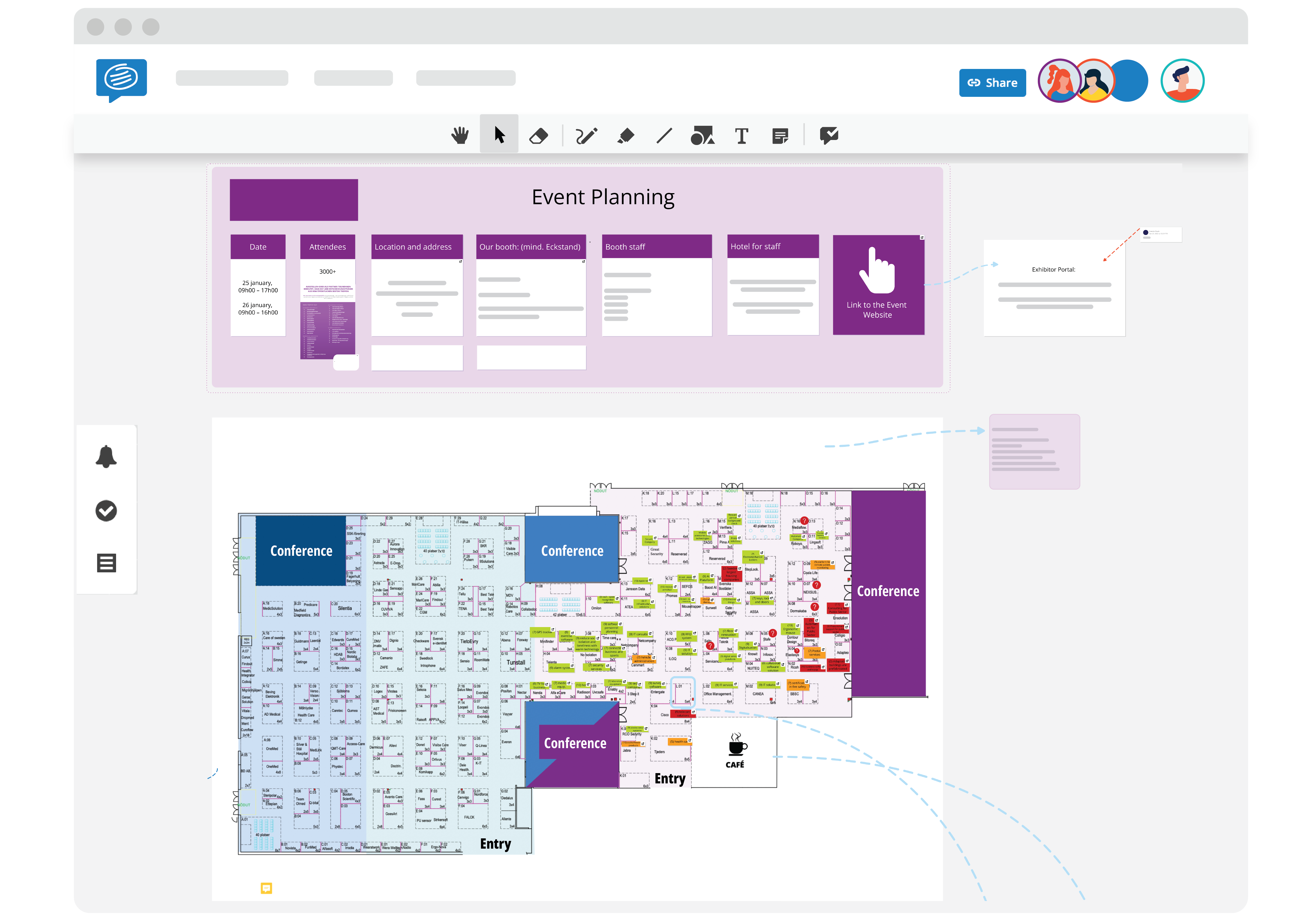 Event- und Messenplanung mit Conceptboard