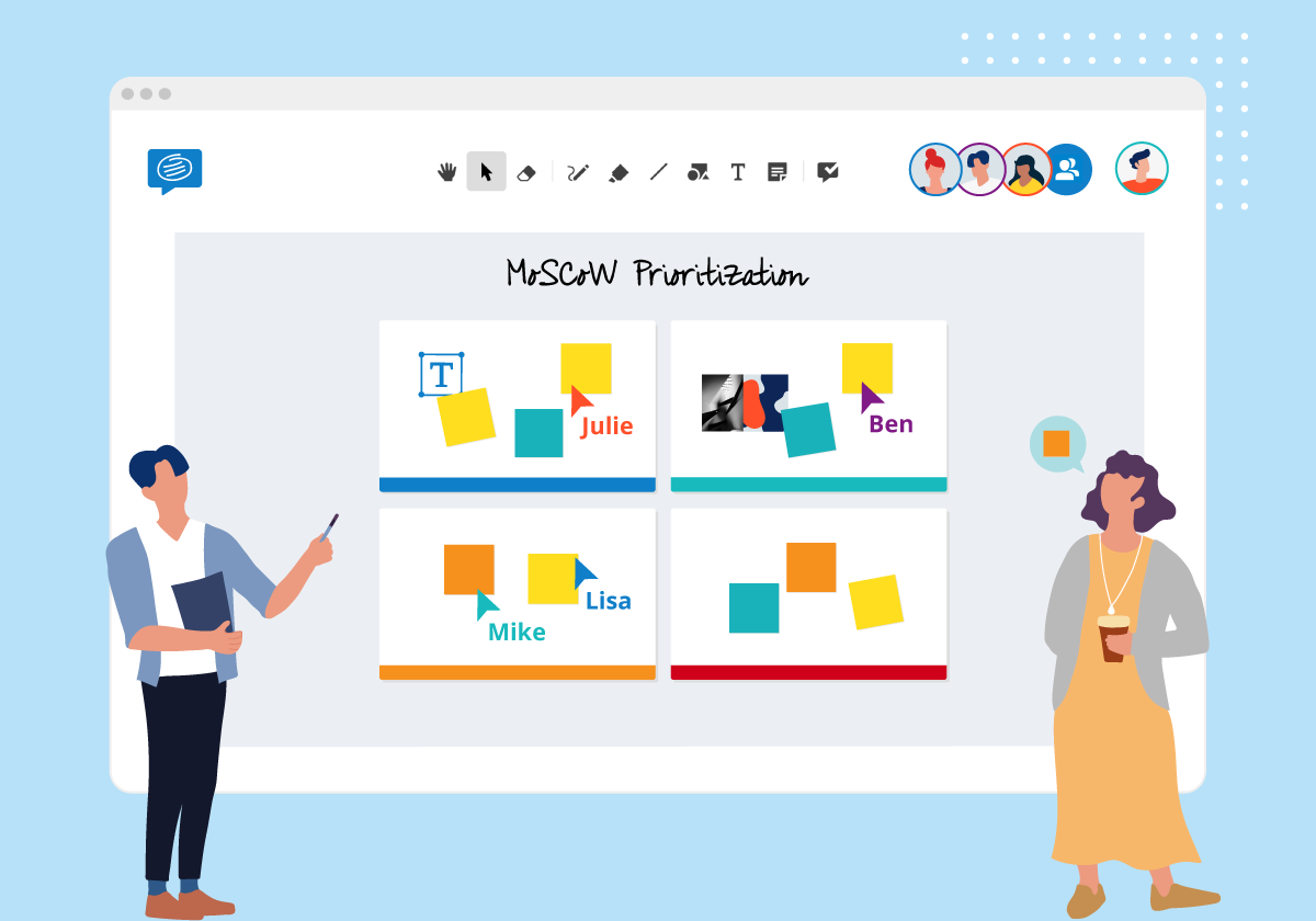 conceptboard moscow prioritization template/ MoSCoW-Priorisierung