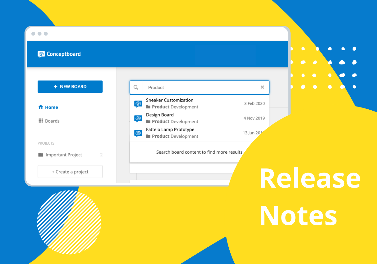 instant board search and moderation for remote sessions