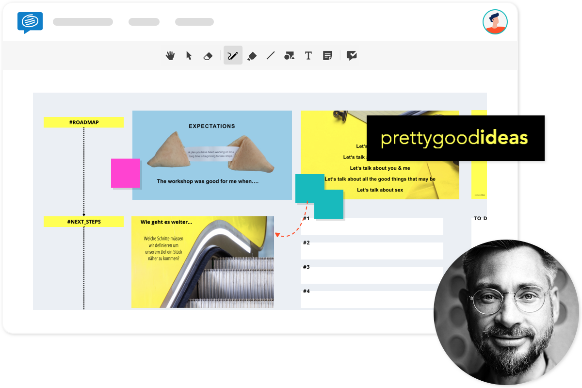 prettygoodideas success story after using conceptboard