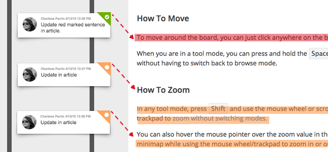 Use the task assignment tool as reminders when working in Conceptboard