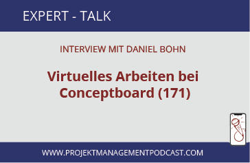 Podcast 'Virtuelles Arbeiten bei Conceptboard'. Interview wit Daniel Bohn