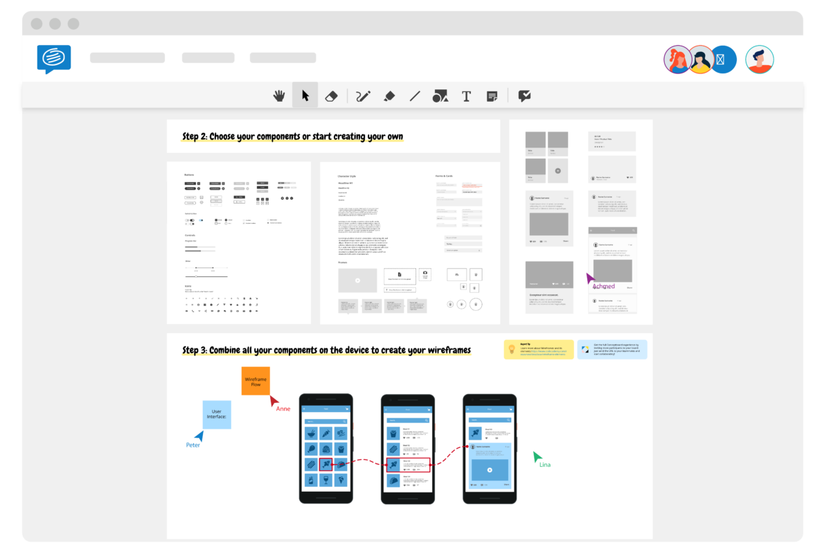 Wireframe template